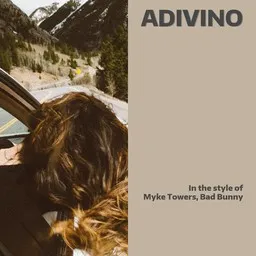 Cover art for Adivino - Bad Bunny,Myke Towers karaoke version