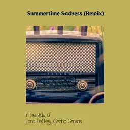 Cover art for Summertime Sadness (Remix) - Cedric Gervais,Lana Del Rey karaoke version