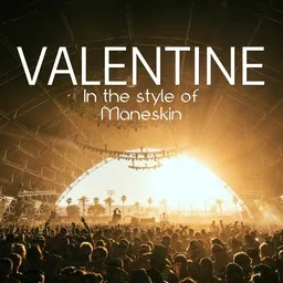 Cover art for Valentine - Måneskin karaoke version