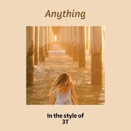 Cover art for Anything - 3T karaoke version