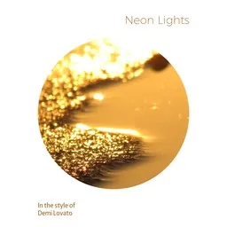 Cover art for Neon Lights - Demi Lovato karaoke version