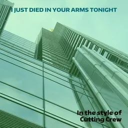 Omslagsbild för I Just Died In Your Arms Tonight - Cutting Crew karaokeversion