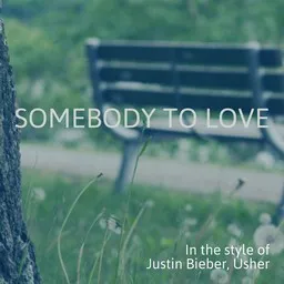 Karaokekappaleen Somebody to Love - Justin Bieber,Usher kansikuva