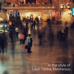 Cover art for Hetkeksi en sulle rupia - Elonkerjuu,Lauri Tähkä karaoke version