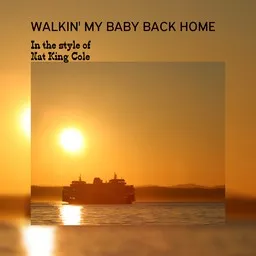 Cover art for Walkin' My Baby Back Home - Nat King Cole karaoke version