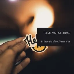 Cover art for Tu Me Vas A Llorar - Los Temerarios karaoke version