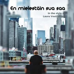 Cover art for En mielestäin sua saa - Laura Voutilainen karaoke version