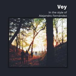 Cover art for Voy - Alejandro Fernández karaoke version