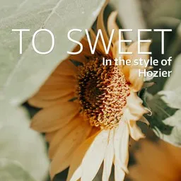 Cover art for Too Sweet (Piano Version) - Hozier karaoke version