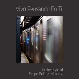 Cover art for Vivo Pensando En Ti - Felipe Peláez,Maluma karaoke version