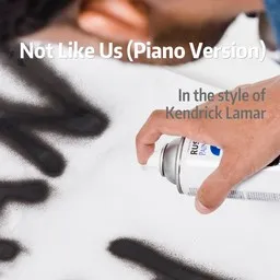 Cover art for Not Like Us (Piano Version) - Kendrick Lamar karaoke version