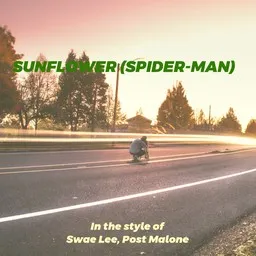 Cover art for Sunflower (Spider-Man) - Post Malone,Swae Lee karaoke version