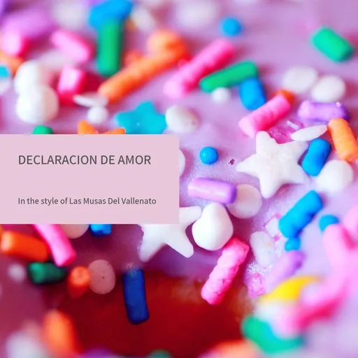 Karaoke Declaracion De Amor by Las Musas Del Vallenato — sing along with lyrics on Singa