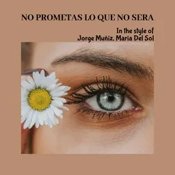 Titelbild für No Prometas Lo Que No Sera - Jorge Muñiz,Maria Del Sol Karaoke-Version