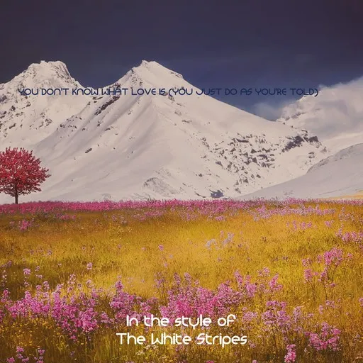 Karaoke You Don't Know What Love Is (you Just Do As You're Told) by The White Stripes — sing along with lyrics on Singa