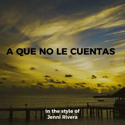 Karaoke A Que No Le Cuentas by Jenni Rivera — sing along with lyrics on Singa
