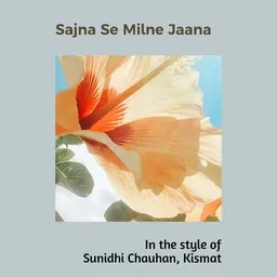 Karaokekappaleen Sajna Se Milne Jaana - Kismat,Sunidhi Chauhan kansikuva