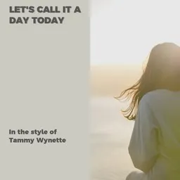 Karaokekappaleen Let's Call It A Day Today - Tammy Wynette kansikuva