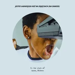 Karaokekappaleen Jesteś ładniejsza niż na zdjęciach (na zawsze) - Bedoes,Lanek kansikuva