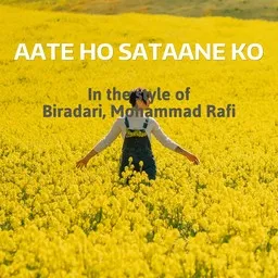 Omslagsbild för Aate Ho Sataane Ko - Biradari,Mohammad Rafi karaokeversion