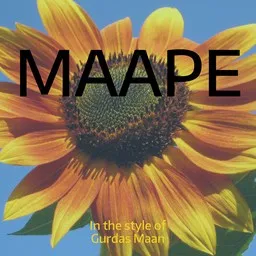 Omslagsbild för Maape - Gurdas Maan karaokeversion