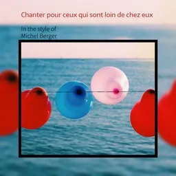 Cover art for Chanter pour ceux qui sont loin de chez eux - Michel Berger karaoke version