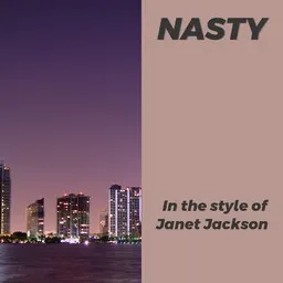 Karaokekappaleen Nasty - Janet Jackson kansikuva