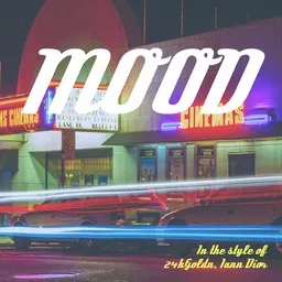 Cover art for Mood - 24kGoldn,Iann Dior karaoke version