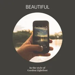 Cover art for Beautiful - Gordon Lightfoot karaoke version