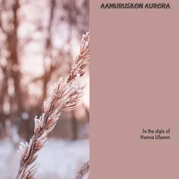 Karaokekappaleen Aamuruskon aurora - Hanna Utunen kansikuva