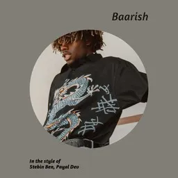 Omslagsbild för Baarish - Payal Dev,Stebin Ben karaokeversion