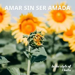 Cover art for Amar Sin Ser Amada - Thalía karaoke version