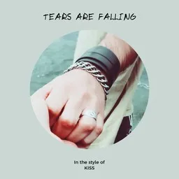 Karaokekappaleen Tears Are Falling - KISS kansikuva