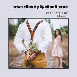Cover art for Istun tässä pöydässä taas - Maarit karaoke version