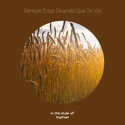 Cover art for Siempre Estas Diciendo Que Te Vas - Raphael karaoke version