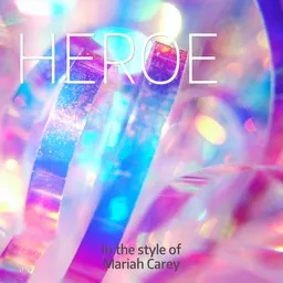 Cover art for Heroe - Mariah Carey karaoke version