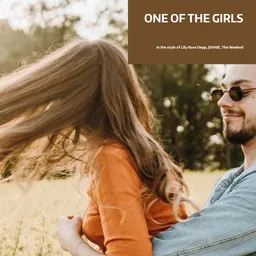 Cover art for One Of The Girls - JENNIE,Lily Rose Depp,The Weeknd karaoke version