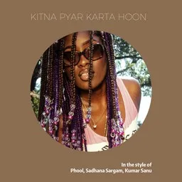 Omslagsbild för Kitna Pyar Karta Hoon - Kumar Sanu,Phool,Sadhana Sargam karaokeversion
