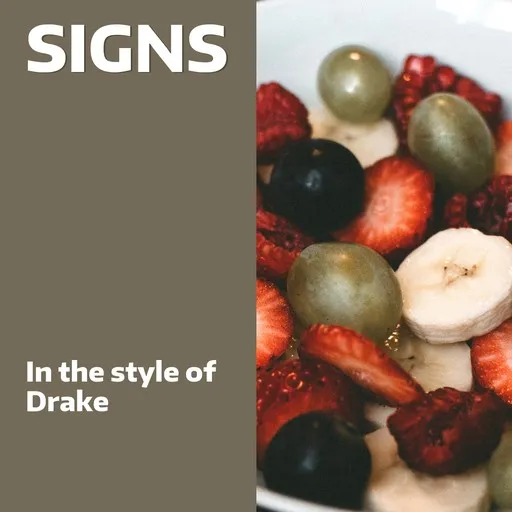 Karaoke Signs by Drake — sing along with lyrics on Singa