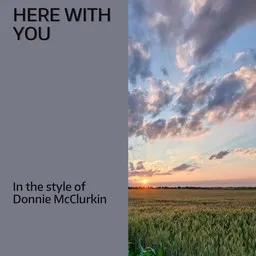 Cover art for Here with You - Donnie McClurkin karaoke version