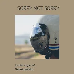 Cover art for Sorry Not Sorry - Demi Lovato karaoke version
