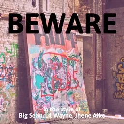 Cover art for Beware - Big Sean,Jhene Aiko,Lil Wayne karaoke version