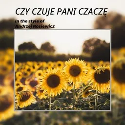 Cover art for Czy czuje Pani czaczę - Andrzej Rosiewicz karaoke version