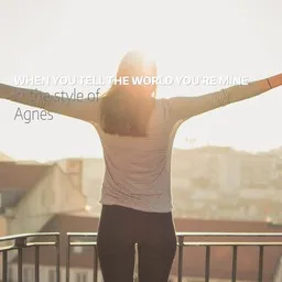 Cover art for When You Tell the World You're Mine - Agnes karaoke version