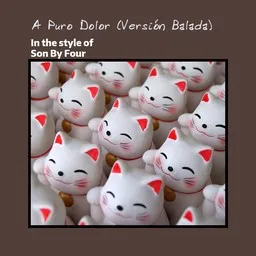 Cover art for A Puro Dolor (Versión Balada) - Son By Four karaoke version