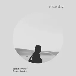 Cover art for Yesterday - Frank Sinatra karaoke version