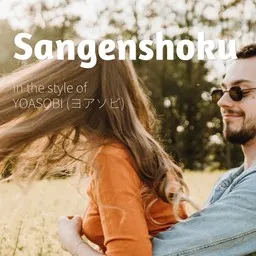 Titelbild für Sangenshoku - YOASOBI (ヨアソビ) Karaoke-Version