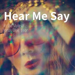 Cover art for Hear Me Say - Jonas Blue,Leon karaoke version