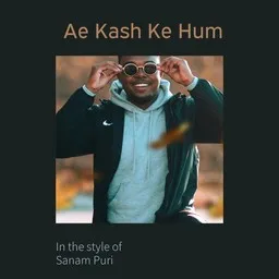 Cover art for Ae Kash Ke Hum - Sanam Puri karaoke version