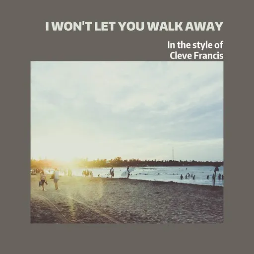 I Won't Let You Walk Away - Karaoke